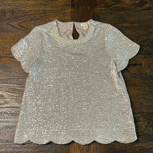 Girls Sparkly Sequins Blouse (0023)